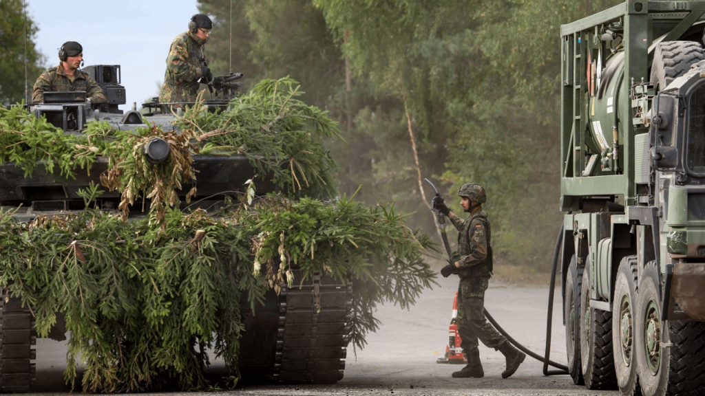Soldat-in-Logistiktruppe